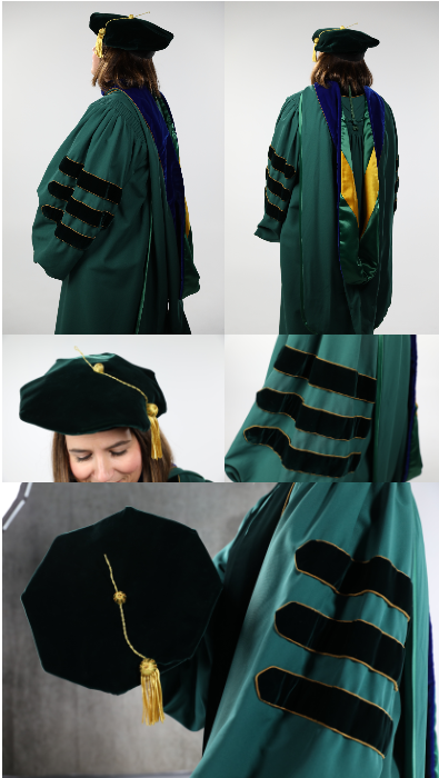 Collage of Baylor Graduate Regalia