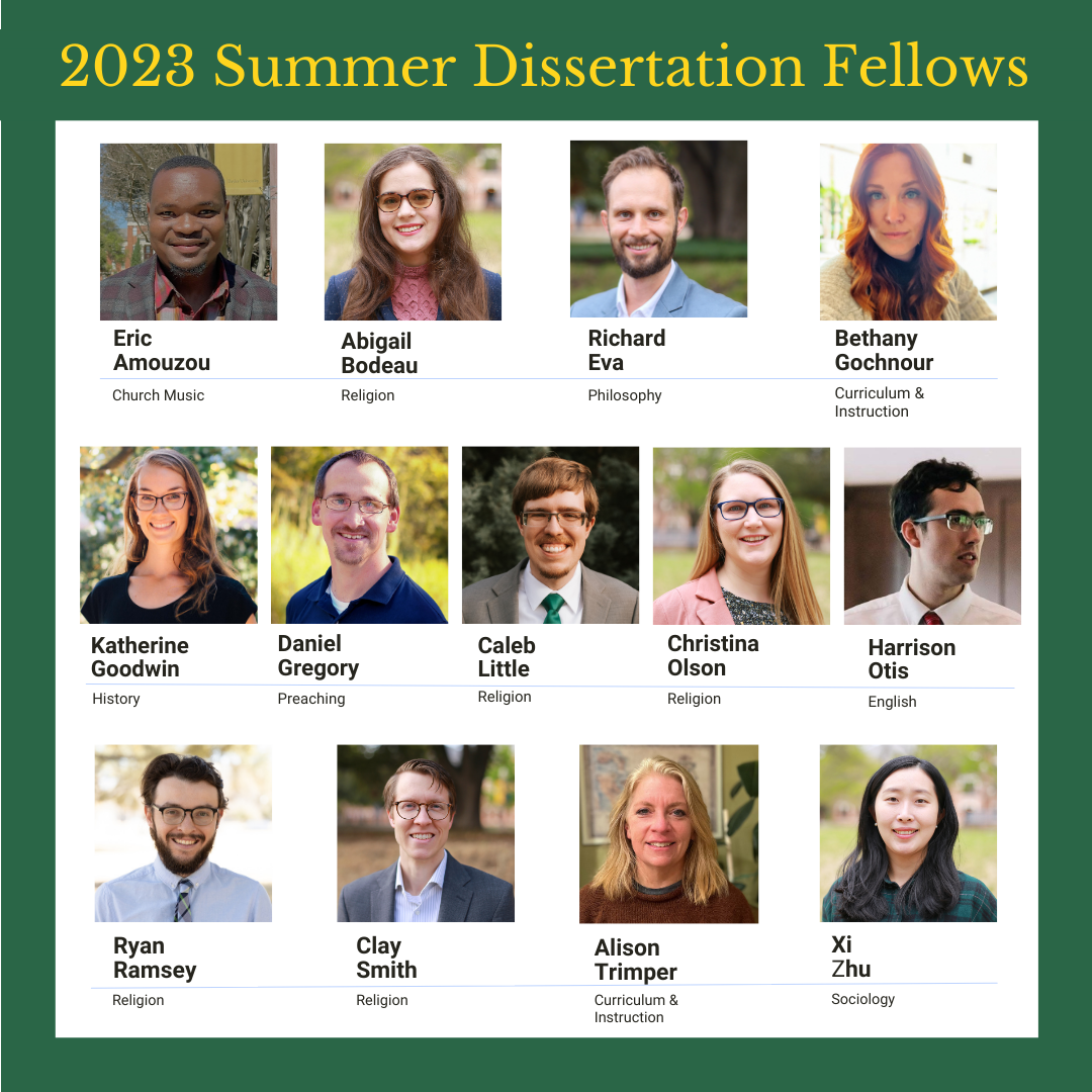 Summer Dissertation Fellows